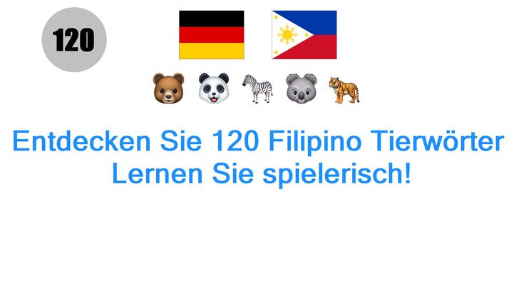 Entdecken Sie 120 Filipino Tierwörter: Lernen Sie spielerisch!